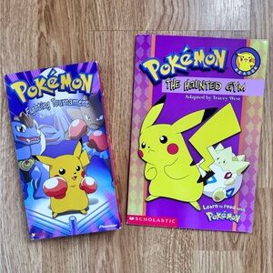 Pokémon VHS and Book Bundle